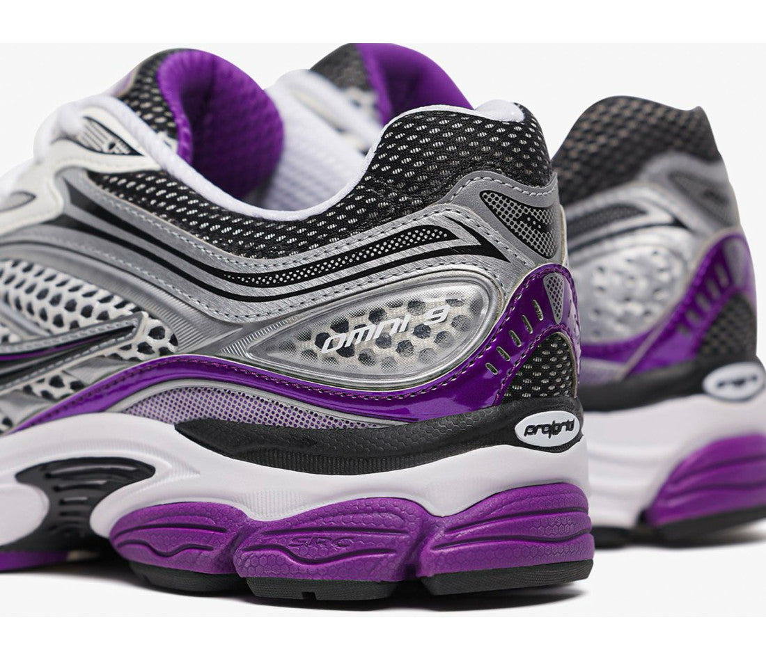 saucony omni 9 argent violet