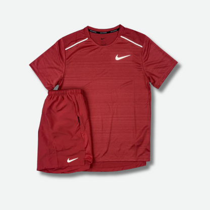 Tracksuit short/t-shirt running Rouge
