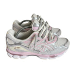 ASICS gel double lacets gris/blanche