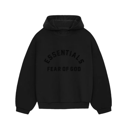 Fear of God Essentials Nylon Fleece Hoodie Black (SS24)