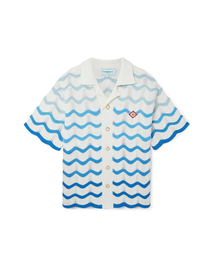 Wavy Gradient Crochet Shirt - casablanca (2)