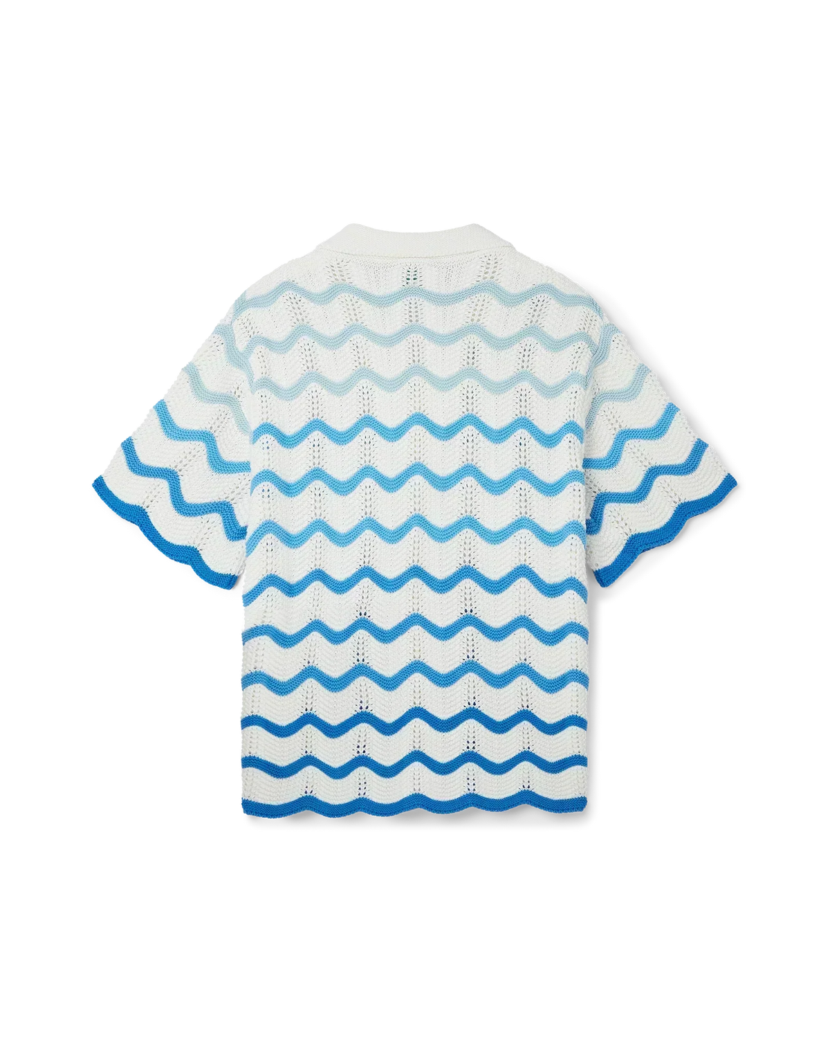 Wavy Gradient Crochet Shirt - casablanca (2)