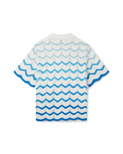 Wavy Gradient Crochet Shirt - casablanca (2)