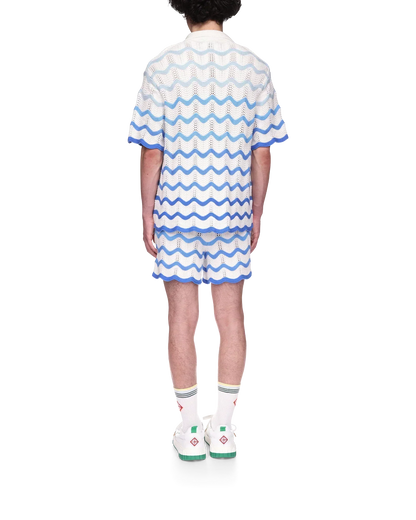 Wavy Gradient Crochet Shirt - casablanca (2)