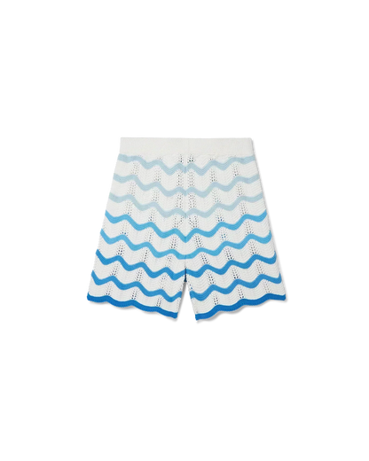 Wavy Gradient Crochet Shorts - casablanca