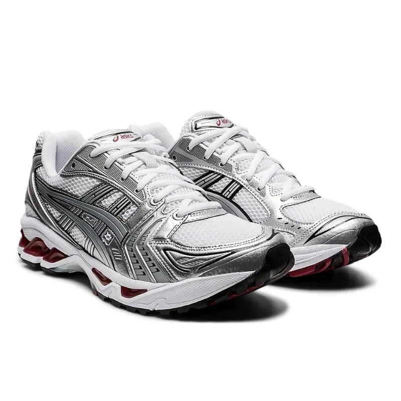 Gel Kayano 14 Silver and red