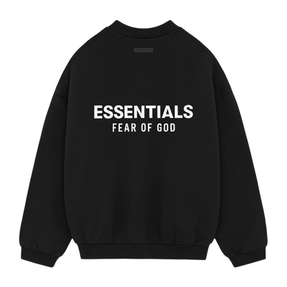 Fear of God Essentials Fleece Crewneck (FW24) Black
