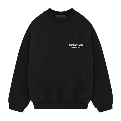 Fear of God Essentials Fleece Crewneck (FW24) Black