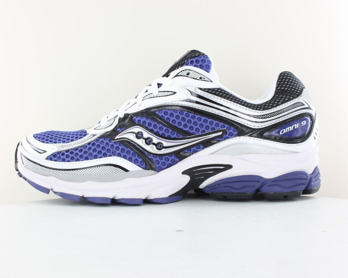 saucony omni 9 blanche/violet