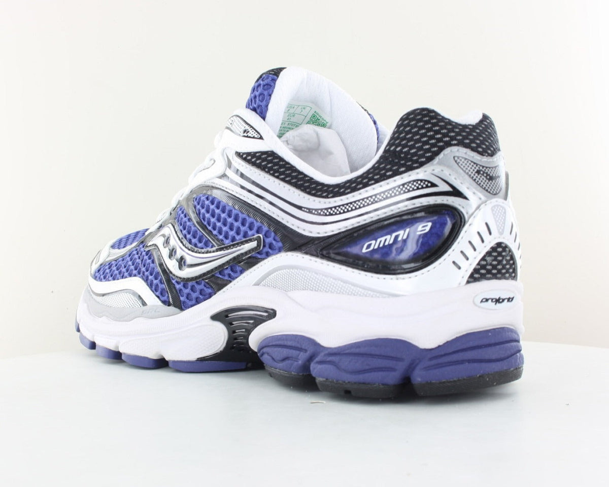 saucony omni 9 blanche/violet