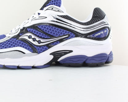 saucony omni 9 blanche/violet
